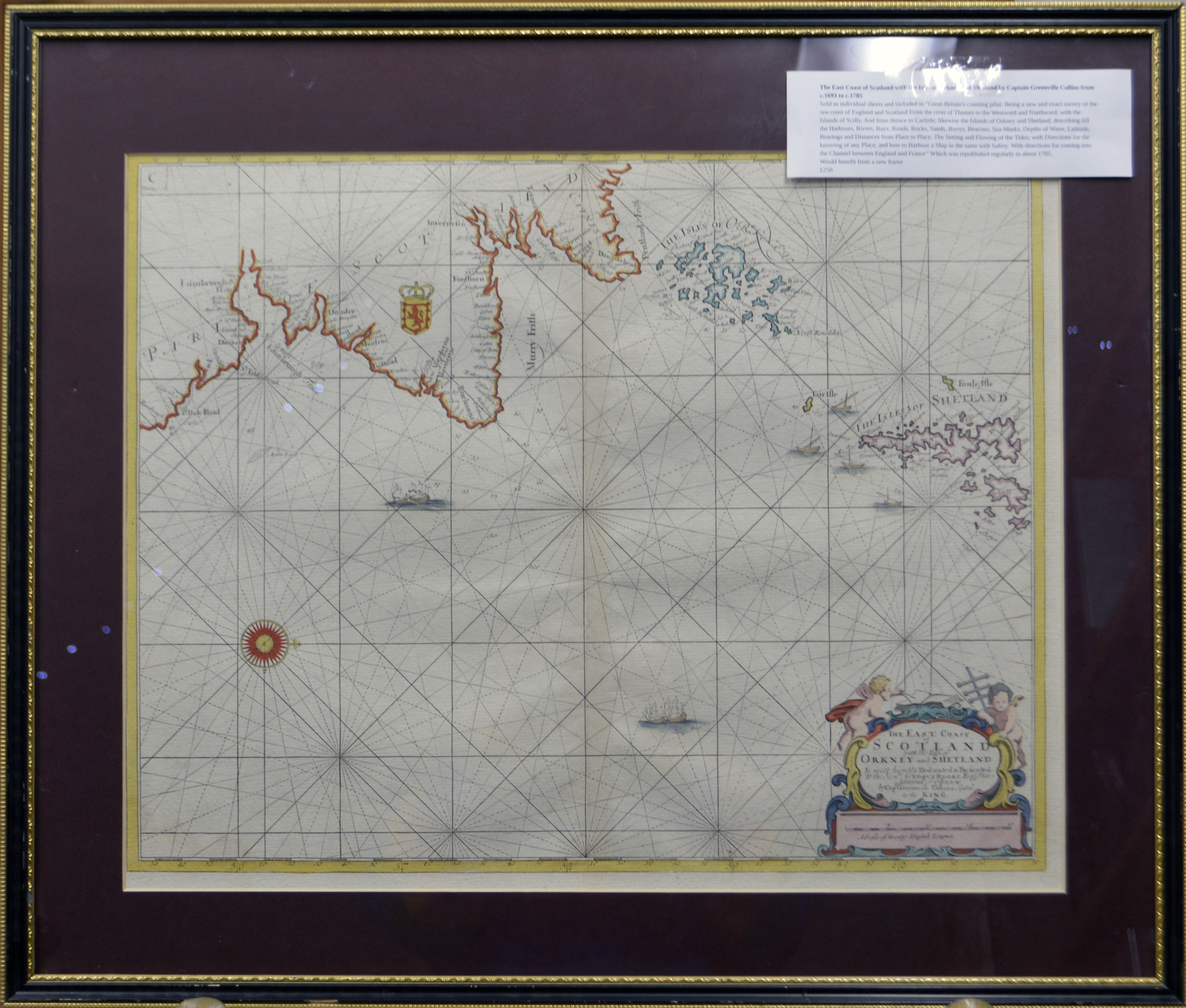 image of map of scotland in frame