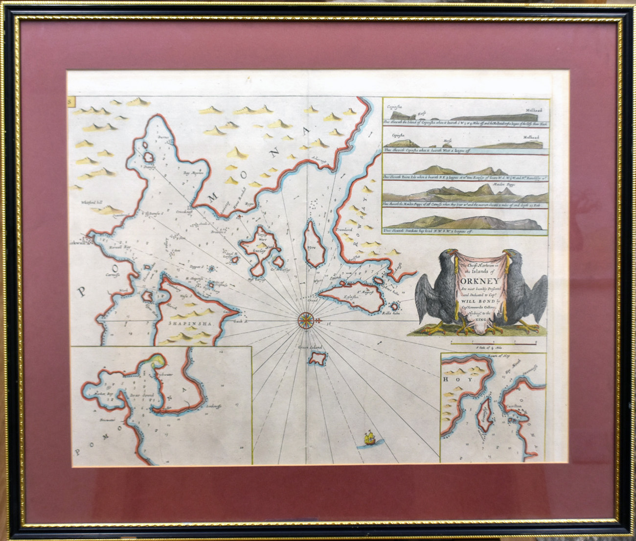 image of map of scotland in frame